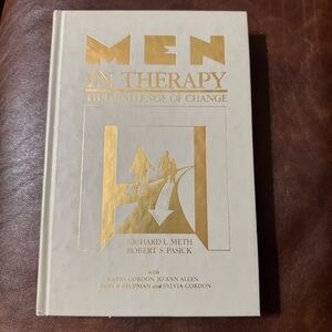 Men in Therapy — The Challenge of Change (White & Gold Hardcover)